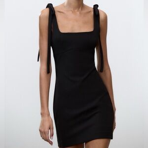 ZARA SHORT BOW TIE-STRAP DRESS